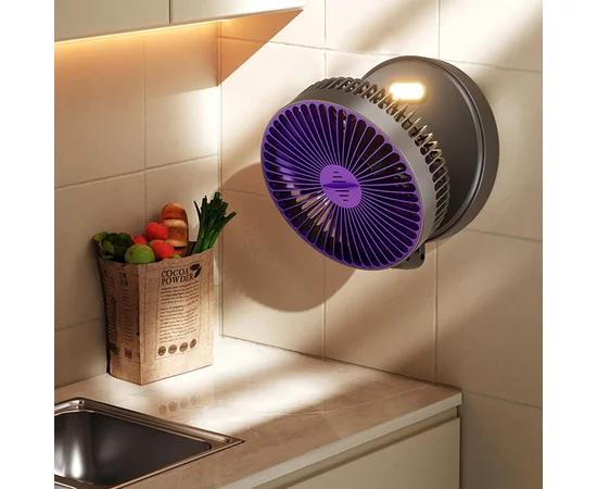 Портативный вентилятор Folding Light Fan 3in1 5000mAh Grey