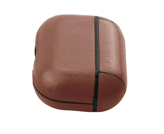 Кожаный футляр Leather series для наушников AirPods Pro Светло-коричневый