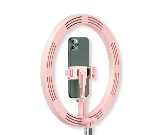 Кольцевая LED-лампа для селфи Usams US-ZB120 Розовый