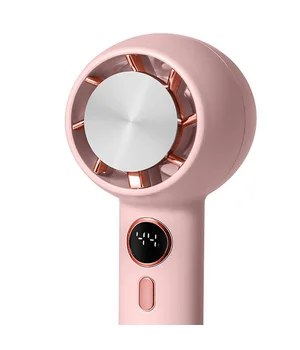 Портативний вентилятор YL007 with Display з підставкою для телефону 2000mAh Pink