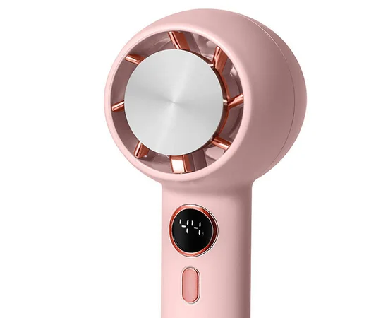 Портативный вентилятор YL007 with Display с подставкой для телефона 2000mAh Pink