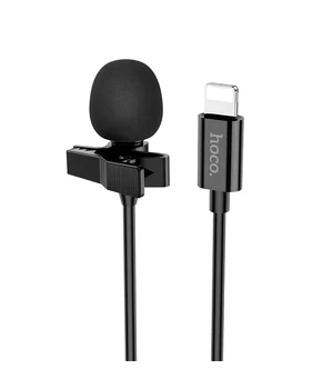 Микрофон петличный Hoco L14 Lightning Black Микрофон петличный Hoco L14 Lightning Black