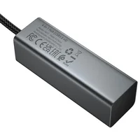 Перехідник HUB Hoco HB1C 4in1 (Type-C to 4xUSB 3.0) (0.2m) Metal gray