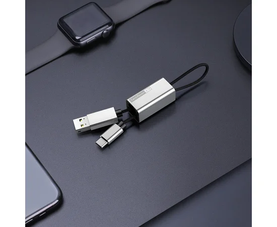 Картридер Baseus Pendant (подвеска) Серебряный