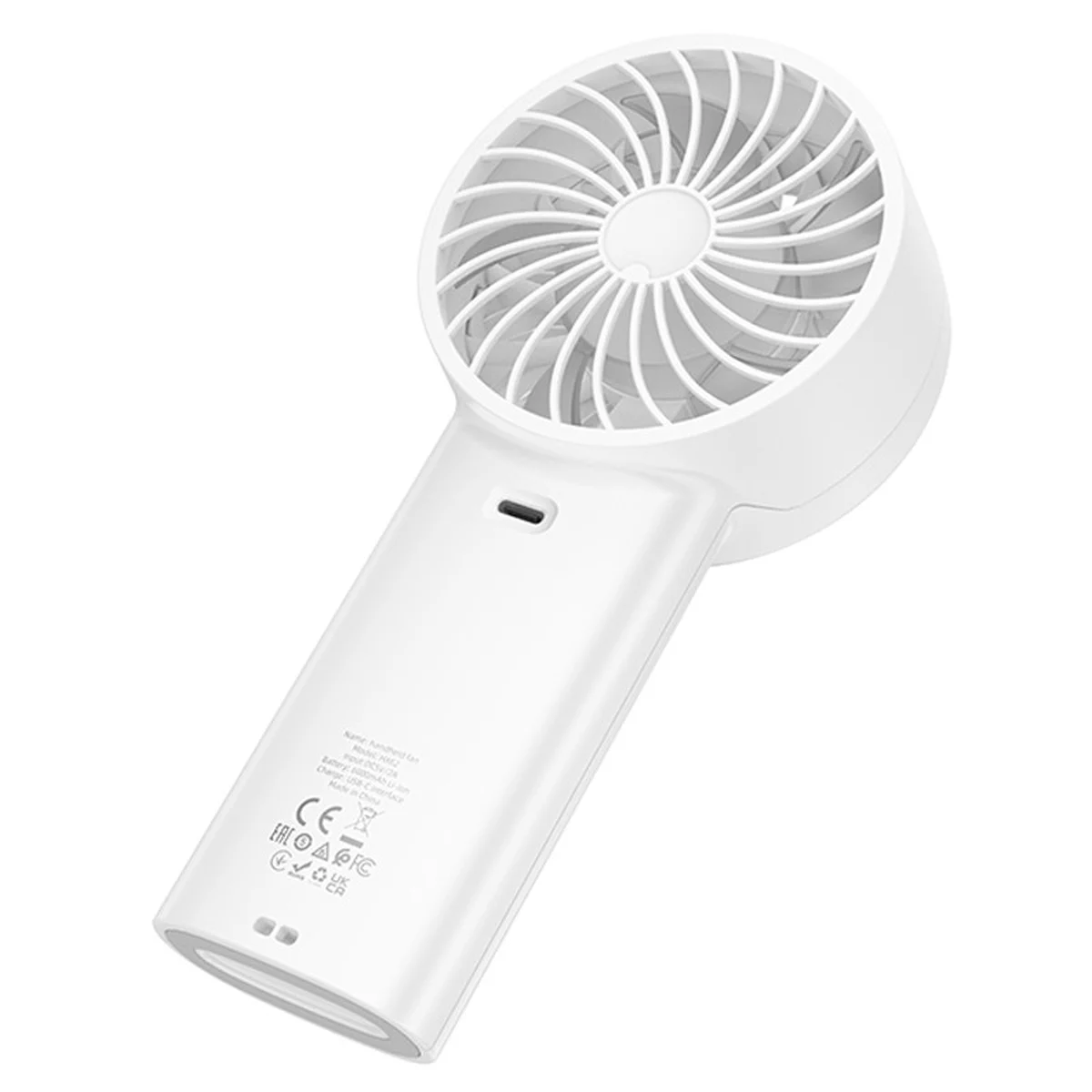 Портативный вентилятор Hoco HX62 Endless handheld fan 6000 mAh White