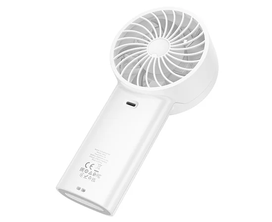 Портативний вентилятор Hoco HX62 Endless handheld fan 6000 mAh White