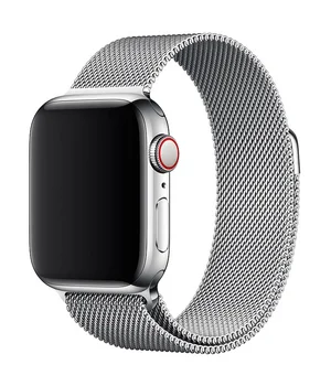 Ремешок Milanese Loop Design для Apple watch 38mm/40mm Серебряный Ремешок Milanese Loop Design для Apple watch 38mm/40mm Серебряный