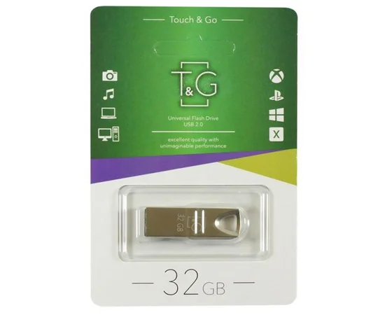 Флеш-драйв USB Flash Drive T&G 117 Metal Series 32GB Серебряный