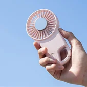 Портативный вентилятор SQT-BF2 с карабином 1800mAh Pink
