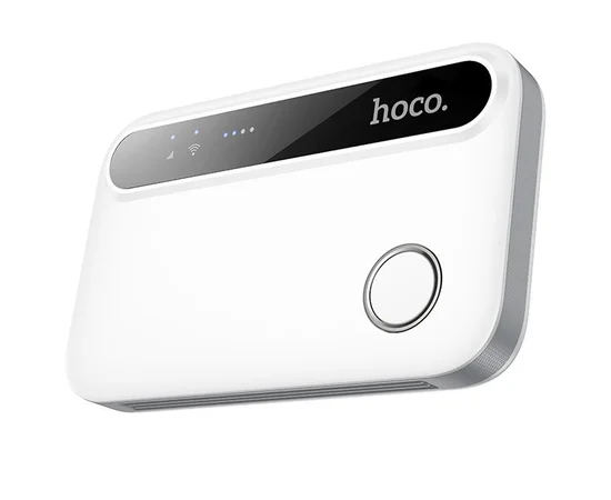 Портативный модем WiFi роутер Hoco HI41 150Mbps (Micro SIM) 2100 mAh White