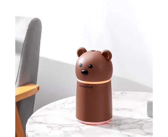 Увлажнитель воздуха Teddy Bear с арома-диффузором (lamp+fan) Коричневый