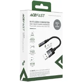 Перехідник Acefast J13 USB male to AUX 3.5mm female Black