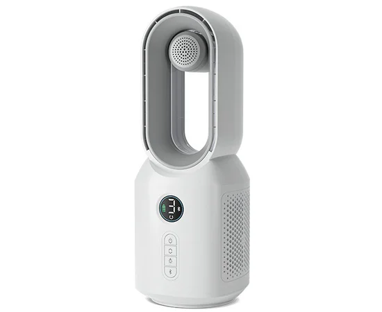 Настольный вентилятор F8 3in1 с Bluetooth-динамиком и ночником 4000mAh White