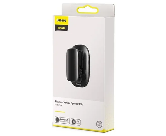 Держатель в машину для очков Baseus Platinum Vehicle (paste type) Черный