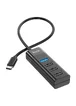 Переходник Hoco HB25 Easy mix 4in1 (Type-C to USB3.0+USB2.0*3) Черный