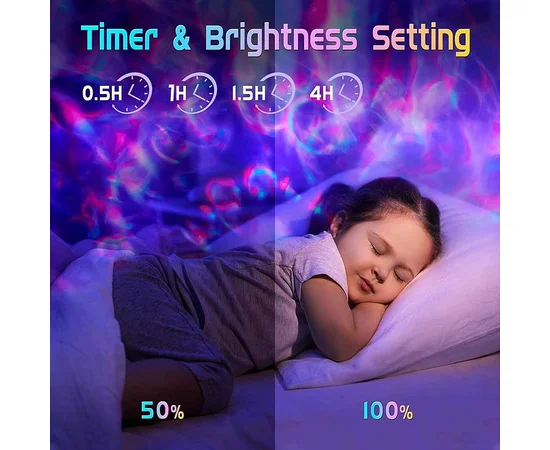 Проектор-ночник Ocean Dream E14 with Bluetooth and Remote Control Black