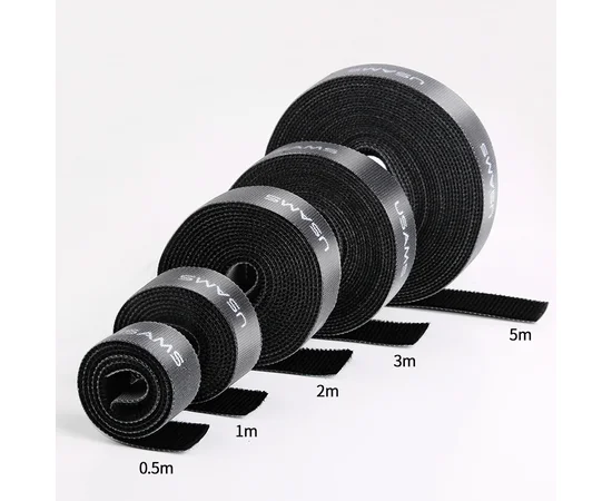 Стяжка-липучка для кабелей Usams US-ZB060 20mm * 1m Черный