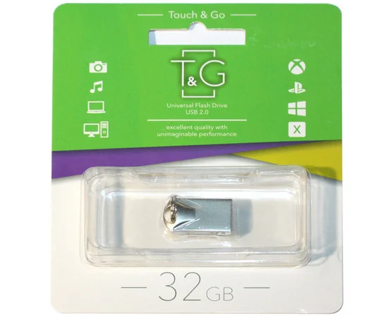 Флеш-драйв USB Flash Drive T&G 106 Metal Series 32GB Серебряный