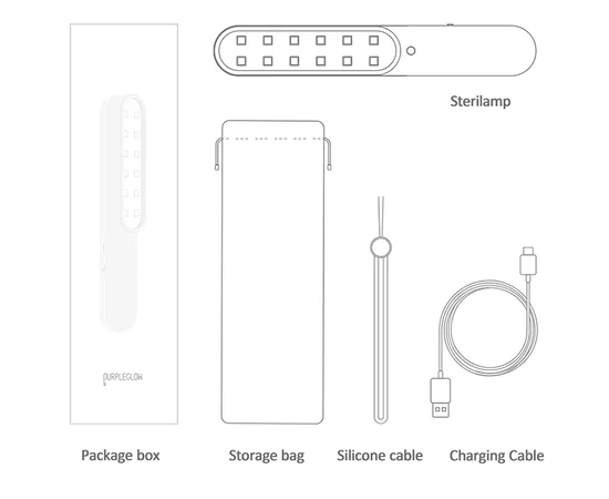 Портативный УФ-стерилизатор Usams US-ZB134 Белый