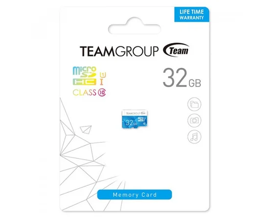 Карта памяти Team Color microSDHC 32 GB Card Class 10 Голубой