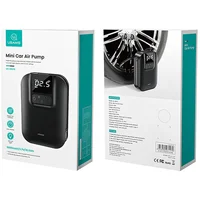 Портативный автокомпрессор для шин Usams US-ZB215 Mini Car 5000 mAh Черный