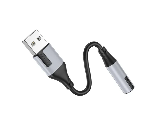 Переходник Borofone BV19 Creator USB to 3.5mm Black