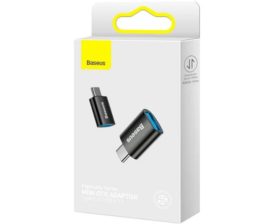 Переходник Baseus Ingenuity Series Mini Type-C to USB 3.1 (ZJJQ000001) Black
