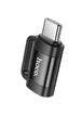 Переходник Hoco UA31E OTG Type-C male to Lightning female Black