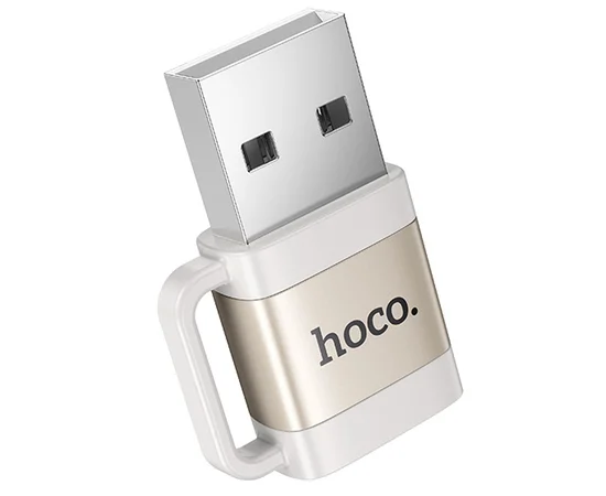 Переходник Hoco UA31D OTG USB male to Type-C female USB2.0 Gray