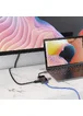 Переходник HUB Hoco HB16 Type-C to USB3.0*3+HDMI+PD+RJ45 Серый
