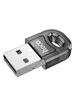 Bluetooth адаптер Hoco UA28 USB Transparent black