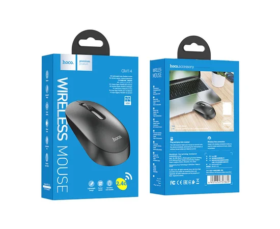 Мышь Hoco GM14 Platinum 2.4G Черный