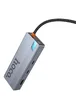 Переходник HUB Hoco HB52 Wow 8in1 (Type-C to HDTV+RJ45+SD/TF+PD+Type-C3.0+2xUSB3.0) Deep space gray