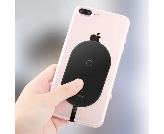 Qi приёмник для беспроводной зарядки Baseus Microfiber Receiver (For Micro-USB) Черный