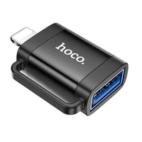 Переходник Hoco UA31A OTG Lightning male to USB female Black