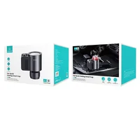 Автомобильный подстаканник для охлаждения воды Usams Car Quick Cooling Smart Cup US-ZB230 Темно-серый