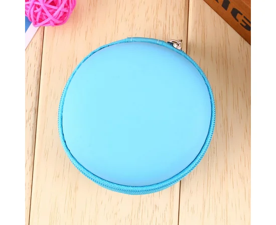 Чехол для наушников (круг) Голубой