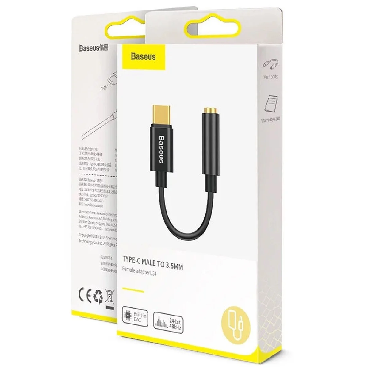 Переходник Baseus L54 Type-C to 3.5mm (CATL54) Серый