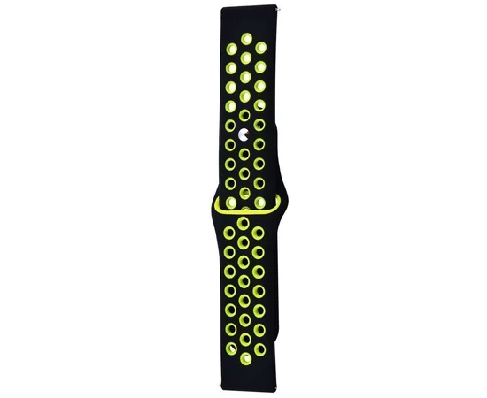 Силиконовый ремешок Sport Nike+ для Apple watch 42mm / 44mm black/green