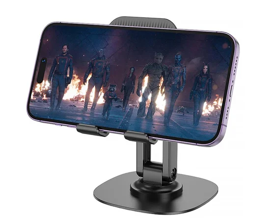 Подставка для телефона Hoco HD6 Winner dual-axis rotating Black