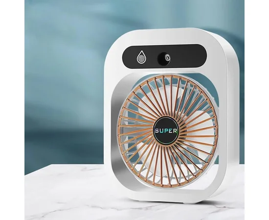 Настільний вентилятор Q8 з водяним охолодженням 1200 mAh White