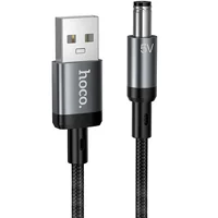 Кабель питания для роутера/модема Hoco X129 Advantage USB-DC 5V (1m) Black