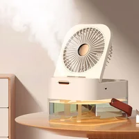 Настільний вентилятор Q7 з водяним охолодженням 3600 mAh White