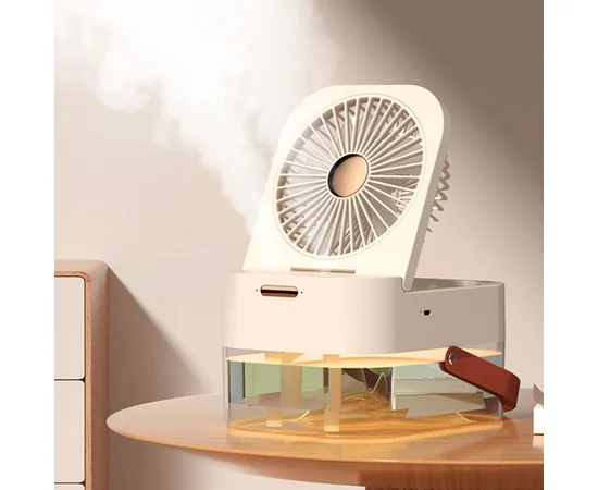 Настольный вентилятор Q7 с водяным охлаждением 3600 mAh White