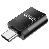 Переходник Hoco UA17 Type-C Male to USB Female USB3.0  Черный