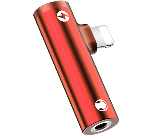 Переходник Usams US-SJ277 AU07 Type-C to Aux 3.5mm Красный