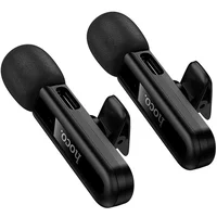 Петличный беспроводной микрофон Hoco L20A Mini Voice (Lightning/Type-C) 60 mAh Black