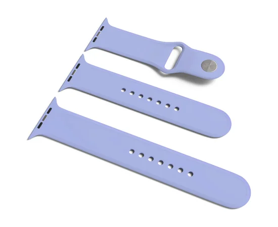 Силиконовый ремешок для Apple Watch Sport Band 38 / 40 (S/M & M/L) 3pcs Сиреневый / Lilac