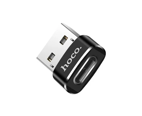 Переходник Hoco UA6 OTG USB Female to Type-C Male Черный