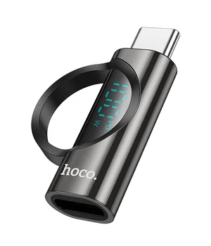 Перехідник Hoco UA32 Type-C male to Type-C female display adapter Black